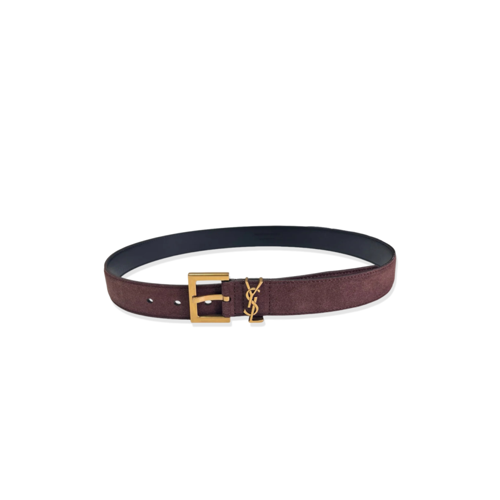 YSL BELT LETTER LOGO SUEDE